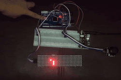 8x32 LED Matrix Snake Game with Joystick Control using Arduino Mega