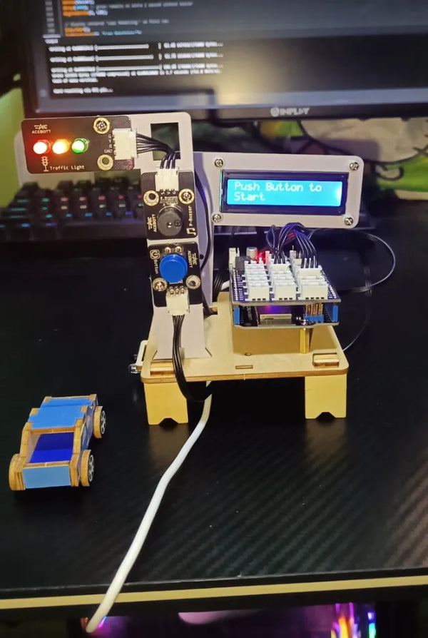 Intelligent Transport System using ACEBOTT QE027 Education Kit (ESP32 – Level 1)