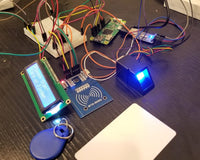 RFID and Biometric Door Lock system using Raspberry Pi ZeroW with MySQL database