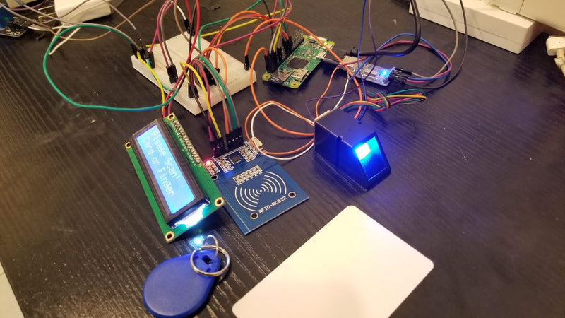 RFID and Biometric Door Lock system using Raspberry Pi ZeroW with MySQ ...
