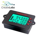 Peacefair PZEM-037 Battery Coulomb Meter, Pure Copper with 100A shunt, 0.5m USB & OT8 cable