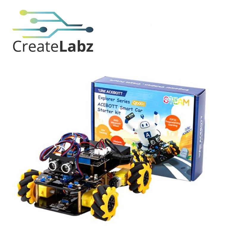 ACEBOTT ESP32 Smart Robot Car Starter Kit (with Tutorial Guides)