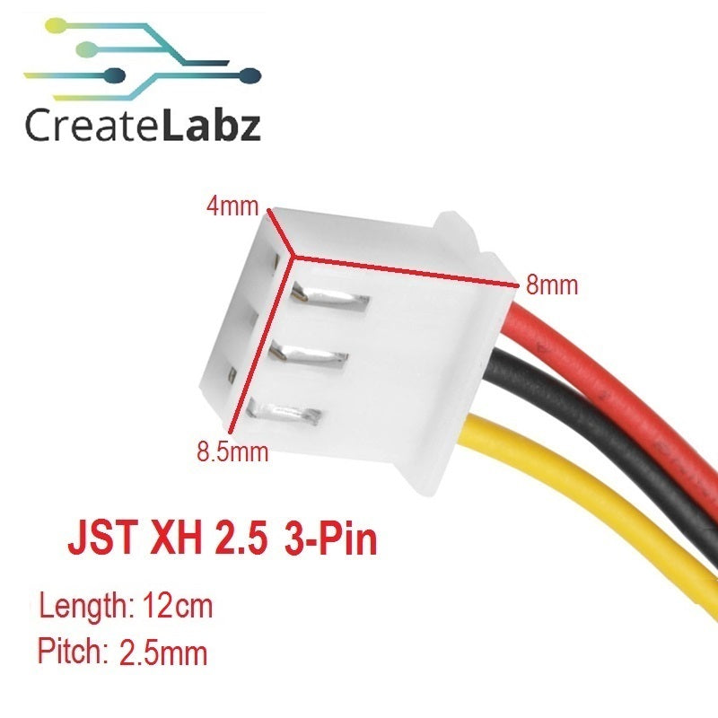 JST PH2.0 / XH2.5  Single Head Wire Connector (Option: 2pin / 3pin)