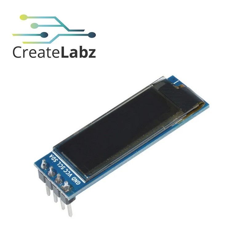 OLED Display module 128x32, SSD1306 0.91-inch, blue I2C