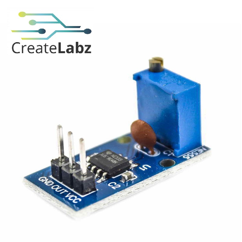 NE555 Pulse Generator Timer Module, Single Channel – CreateLabz Store
