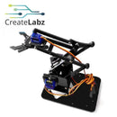 Mechanical Arm DIY Kit, with 4 servos Black/Blue Acrylic