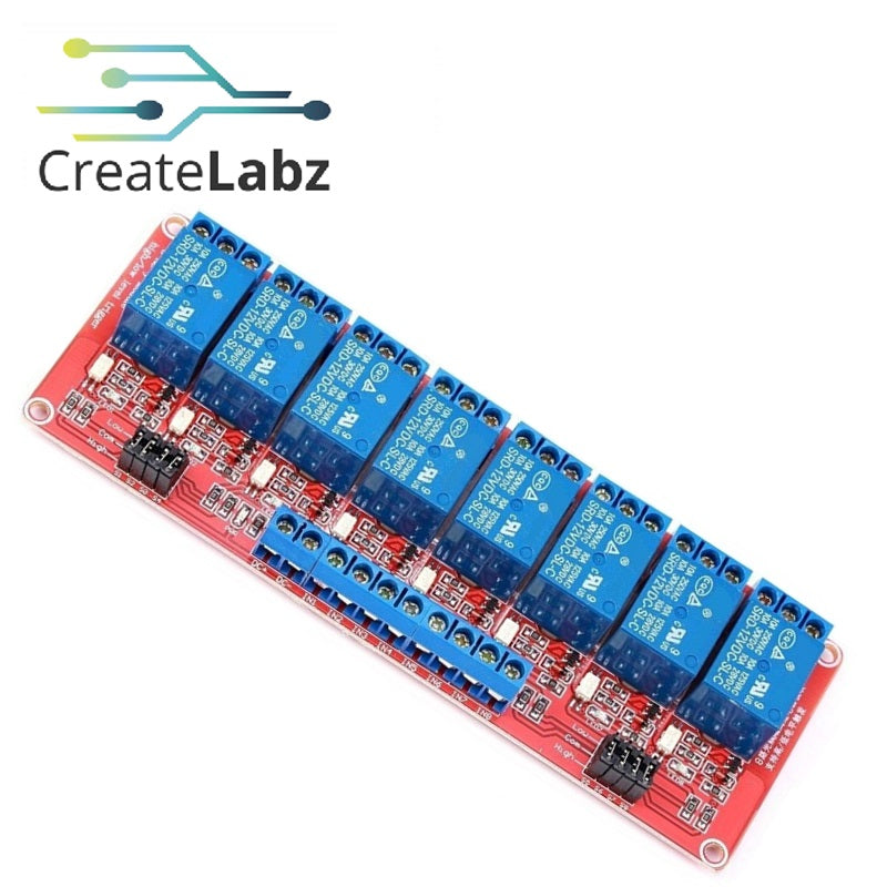 Relay Module  8-channel relay 5/12V 10A, Optocoupler Isolation