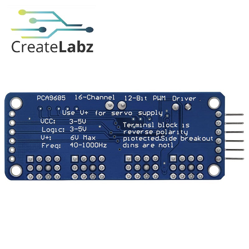 16-Channel 12-bit PWM Servo Driver Module, PCA9685