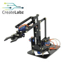 Mechanical Arm DIY Kit, with 4 servos Black/Blue Acrylic