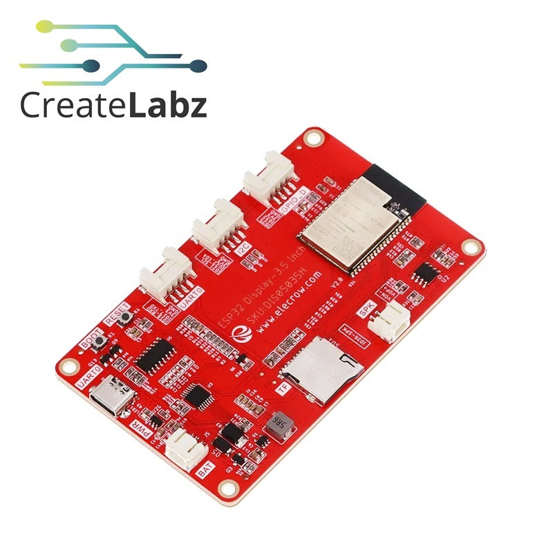 CrowPanel 3.5"-HMI ESP32 Display 480x320 SPI TFT LCD Touch Screen Compatible with Arduino/LVGL/ PlatformIO/Micropython