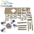 Mechanical Arm DIY Kit, with 4 servos Black/Blue Acrylic