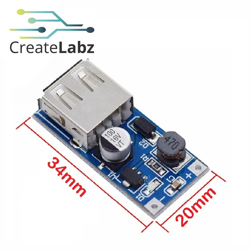 Step Up Boost DC-DC Converter 0.9-5V to 5V 600MA USB Output Module