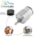 GB37-520 DC Geared Motor 12V 600RPM