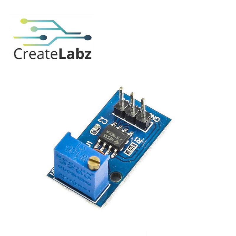 NE555 Pulse Generator Timer Module, Single Channel – CreateLabz Store