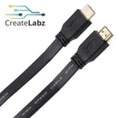 HDMI Cable, 1.5m Black, Flat Form Factor
