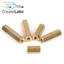 M4 Brass Hexagonal Hollow Spacer / Stand-off with Thread