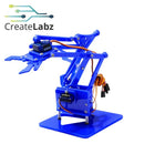 Mechanical Arm DIY Kit, with 4 servos Black/Blue Acrylic