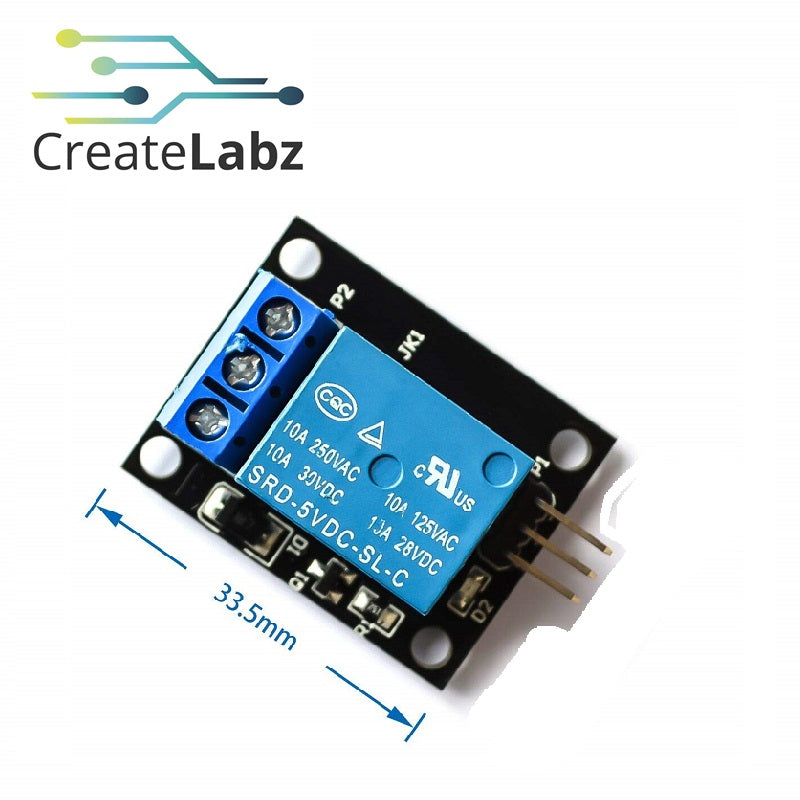 Relay Module 1-channel relay, 5V/10A (with Optocoupler / without Optocoupler)