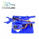 Mechanical Arm DIY Kit, with 4 servos Black/Blue Acrylic