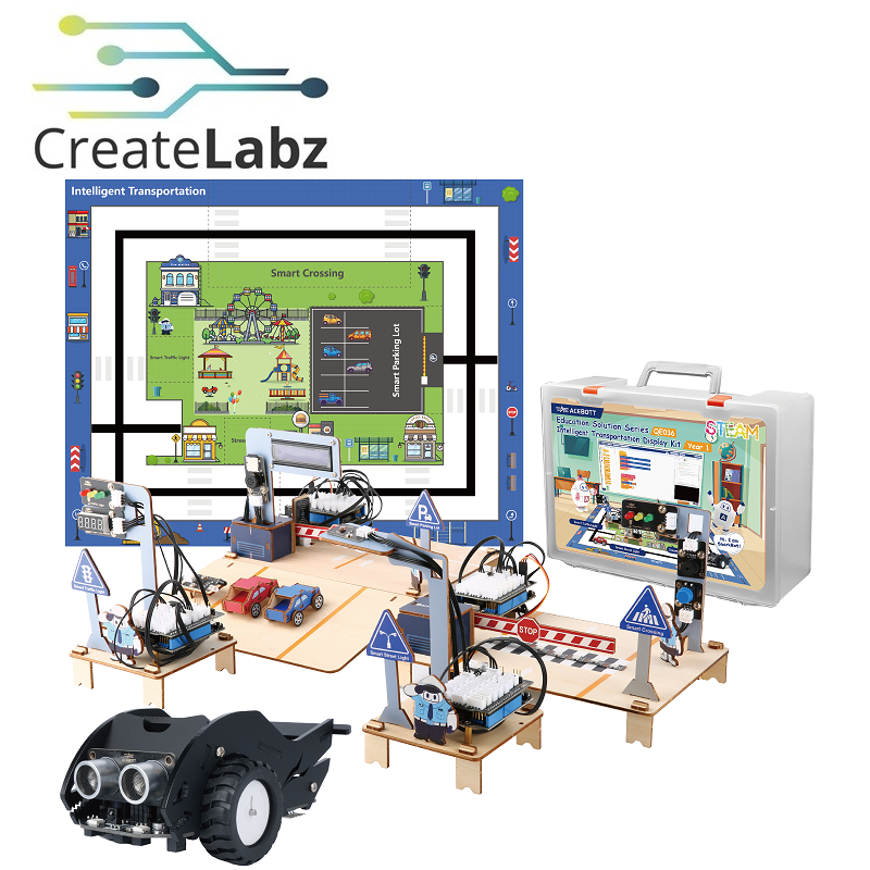ACEBOTT Easy-Plug  Intelligent Transportation Education Kit - Ultimate Version Year 2, with Sandbox Map (QE036)