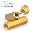 M4 Brass Hexagonal Hollow Spacer / Stand-off with Thread
