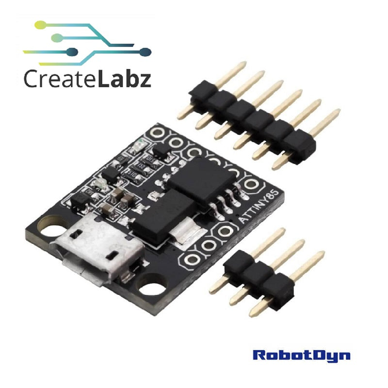 Mini ATtiny85 Micro-USB Development Board (Digispark compatible ...