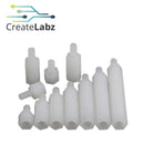 M3 White Single Pass Hexagonal Nylon Spacer / Stand-off