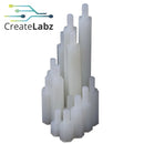 M3 White Single Pass Hexagonal Nylon Spacer / Stand-off