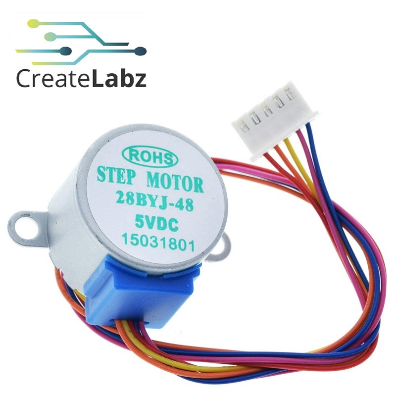 Stepper Motor 5V 28BYJ-48  32-step 1/16 gearing 4-Phase 5-Wire