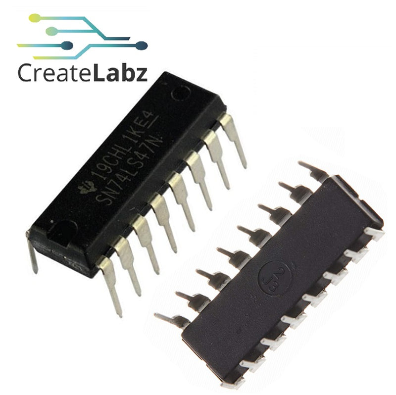 7 segment decoder - SN74LS47N – CreateLabz Store