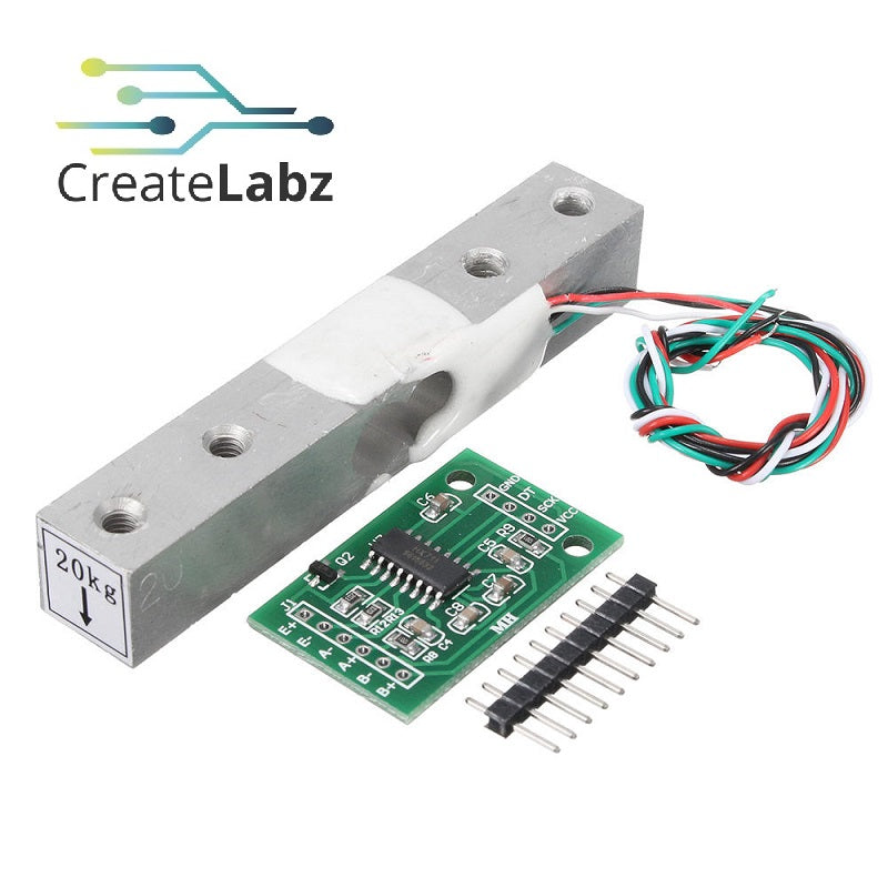 Straight Bar Load Cell/Strain Gauge  (Hx711 load cell amplifier included)