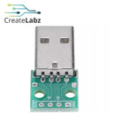 USB-A to DIP Adapter board USB male to 4-pin socket 2.54mm pitch