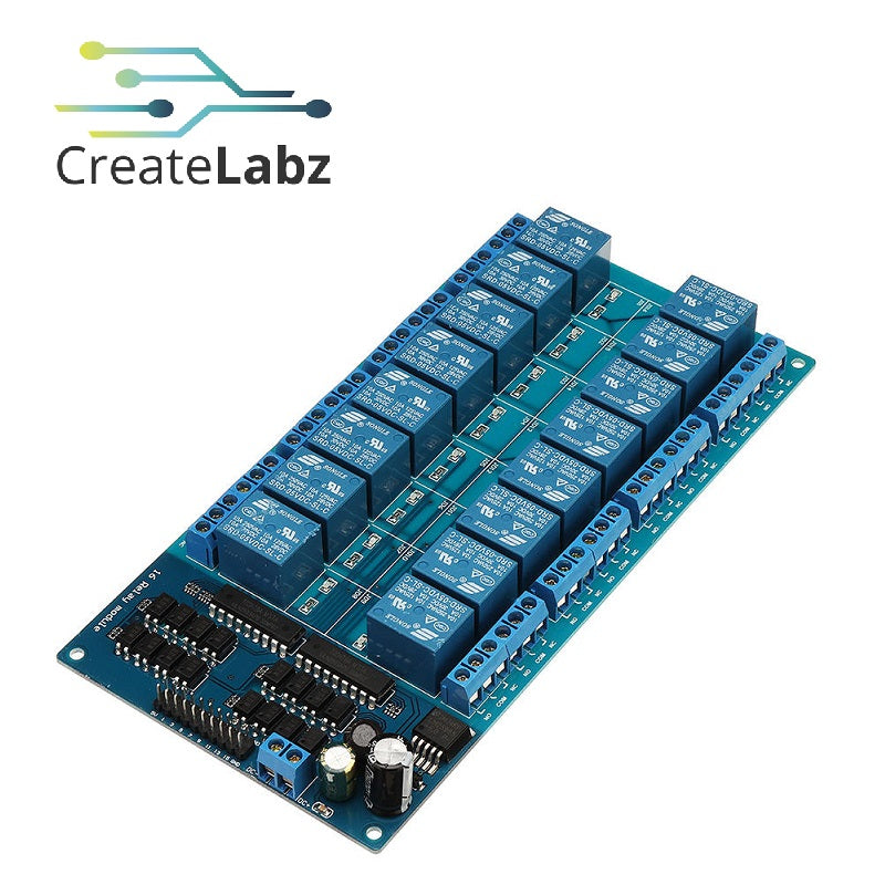 Relay Module  16-channel relay,  5V low level trigger 10A contacts