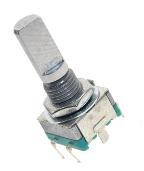 Rotary Encoder EC11  5-pin, 20mm handle length, with nut and gasket