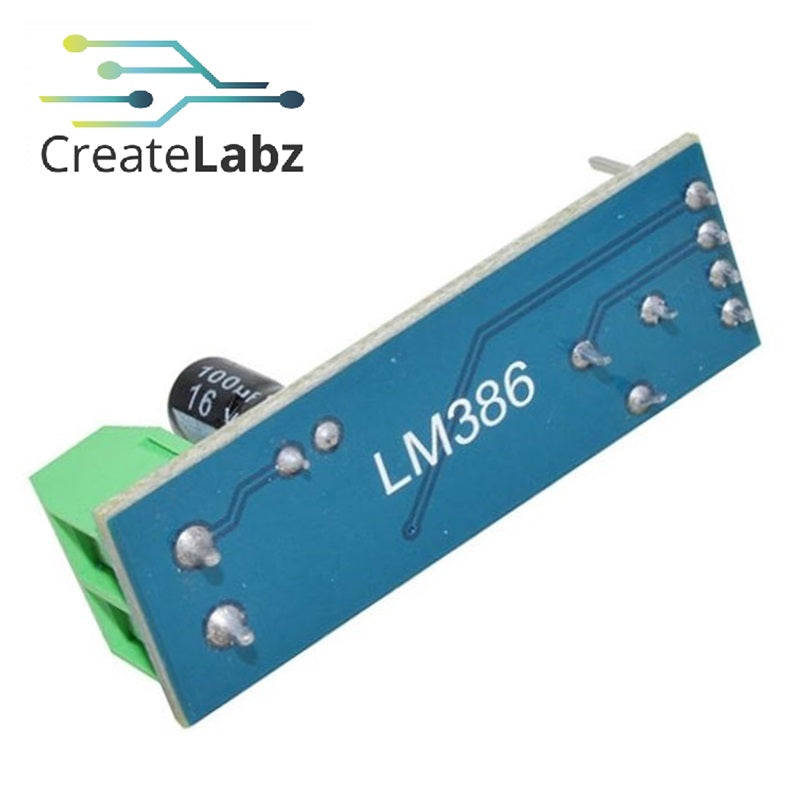 LM386 Audio Amplifier module 5-12V supply Gain:20-200