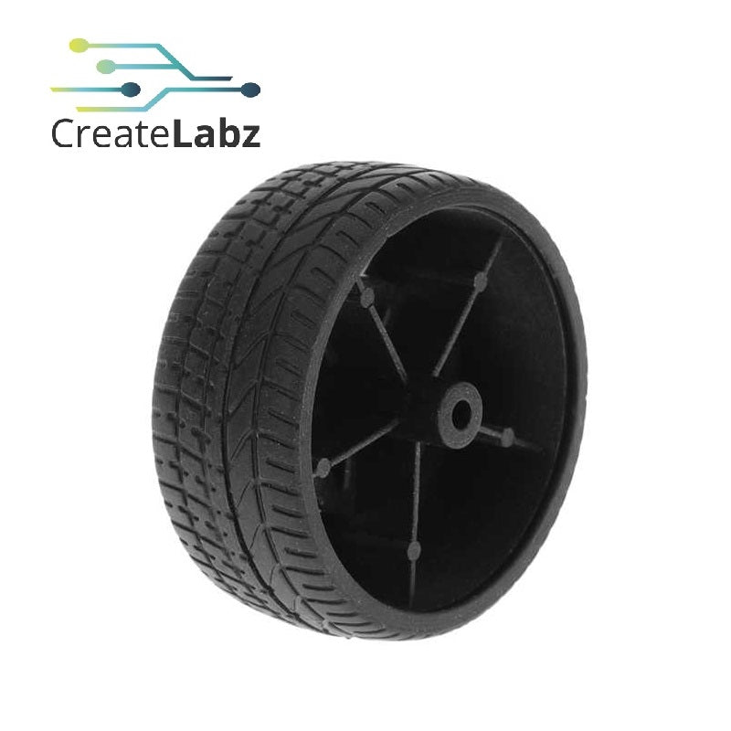 Rubber Wheel, Grey, 48mm for smart robot car