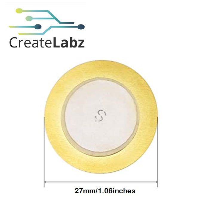 Piezoelectric Ceramic Disc Transducer ( 20mm / 27mm )