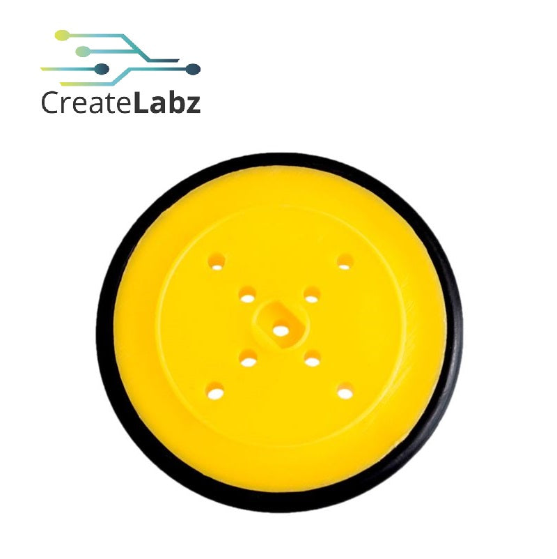 Super Thin Profile wheel, 40mm Yellow  for smart robot car