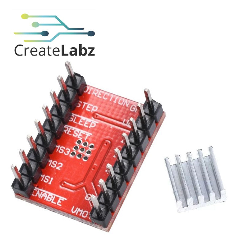 Stepper Motor Driver A4988 for 3D printers, with heat sink