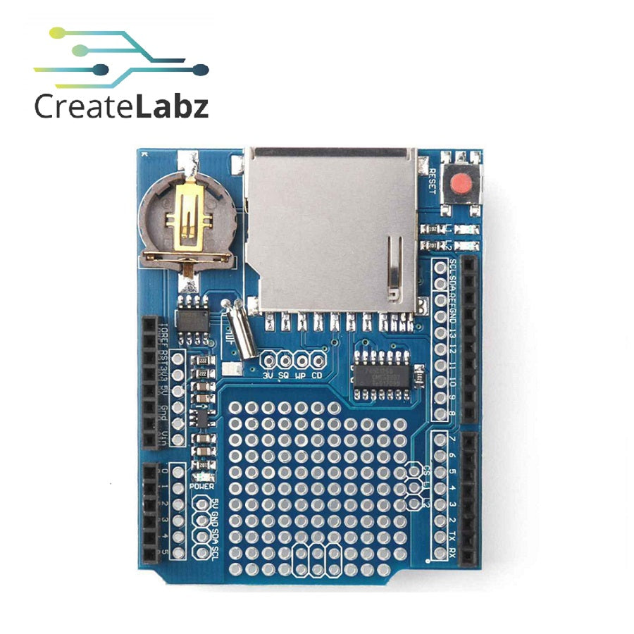 Data Logger Shield V1.0 for Arduino with RTC – CreateLabz Store