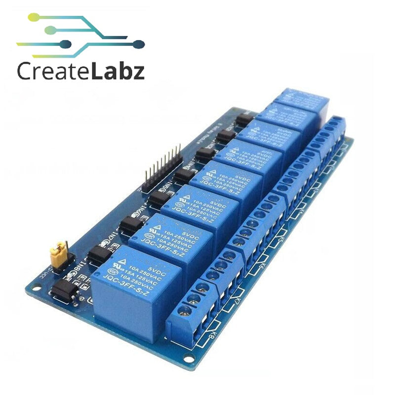 Relay Module  8-channel relay,  5V low level trigger 10A contacts