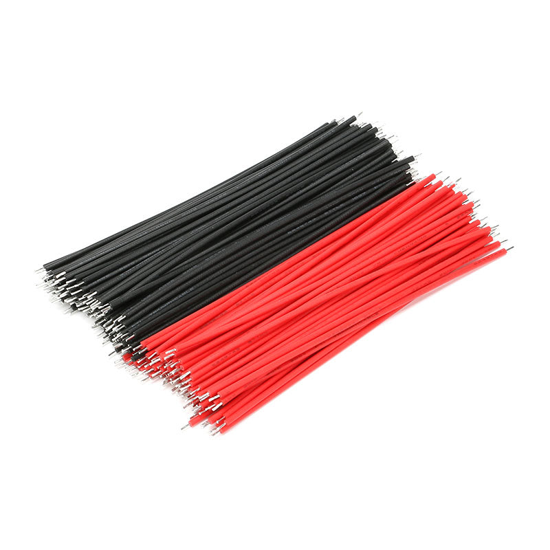 Tin-plated Connecting Wire 10cm, set of 10pcs (Option: Black, Red)