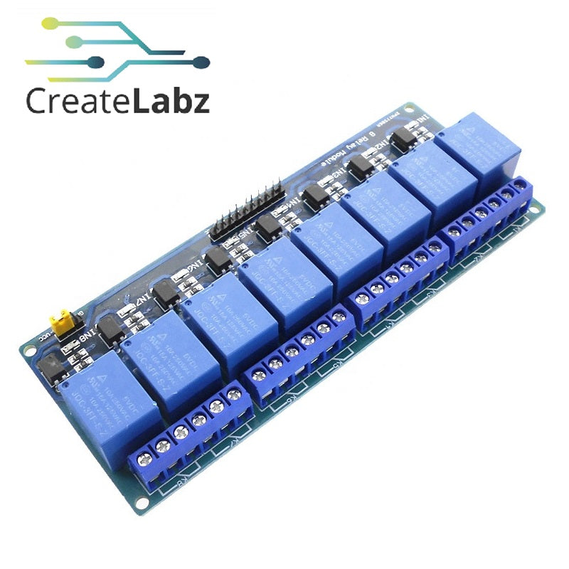 Relay Module  8-channel relay,  5V low level trigger 10A contacts