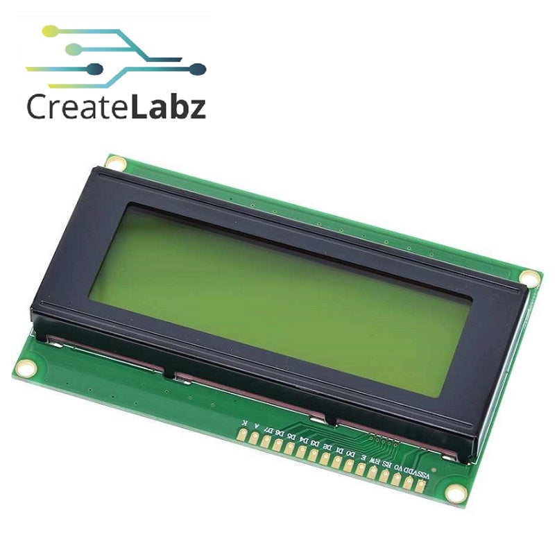 LCD display 20x4 (4 rows 20 columns),HD44780 OPTIONS: yellow-green / b ...