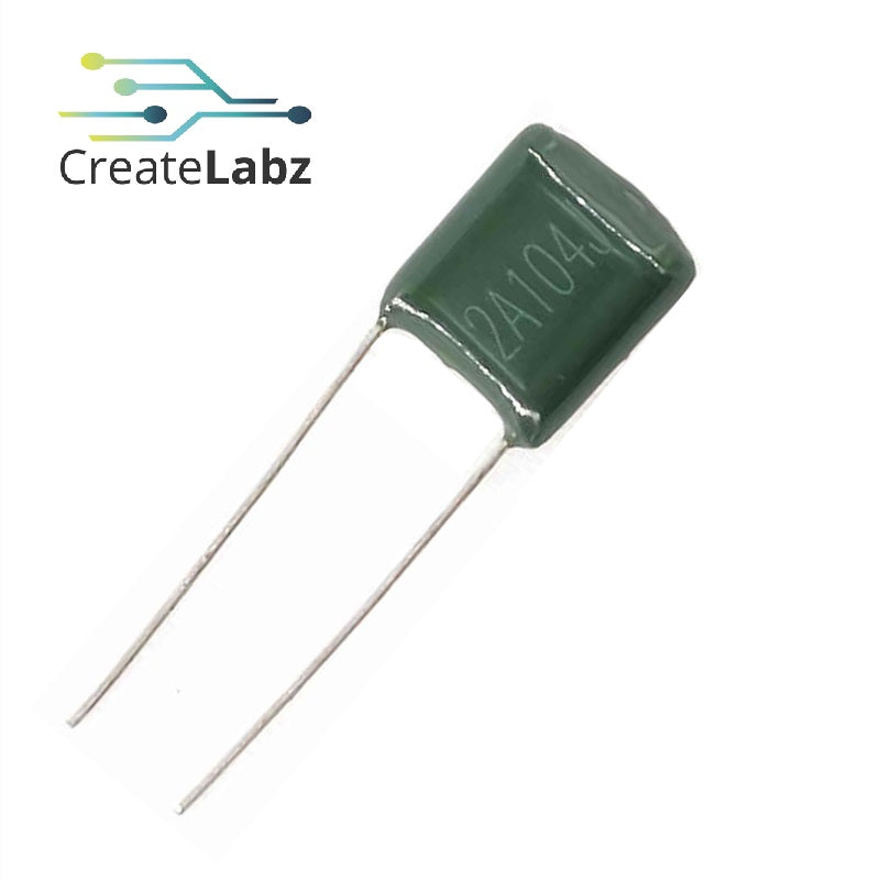 Mylar/Polyester Film Capacitor  0.1uF (2A104J) and 0.33uF (2A334J)