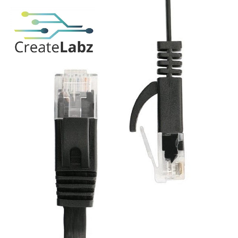UTP Ethernet Flat Cable CAT6 RJ45 Patch LAN Cable ( option: 2m / 0.25m )