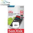 MicroSDXC UHS-I card, 64GB SanDisk Ultra Class 10