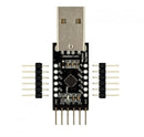 USB-Serial Adapter CP2104 USB-A, 5V/3.3V, digital I/O