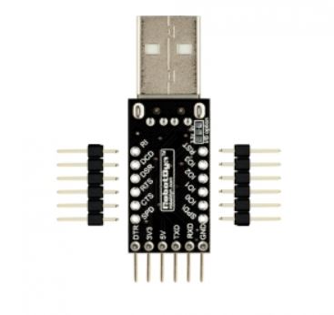 USB-Serial Adapter CP2104 USB-A, 5V/3.3V, digital I/O