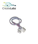 XH2.54 Wire Connector with JST Terminal Double Head 2/3/4/5/6/8/10-pin White Ribbon Cable, 20cm